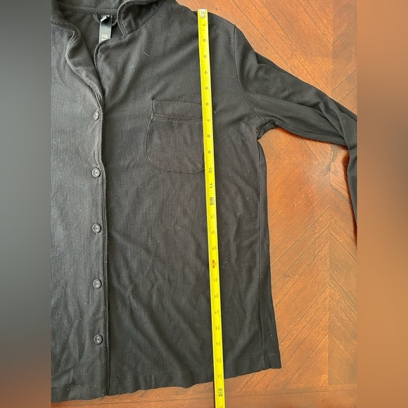 SKIMS Women Black Button-Up Shirt size S - Picture 5 of 6